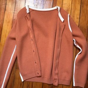 Soft Fall Orange Cardigan